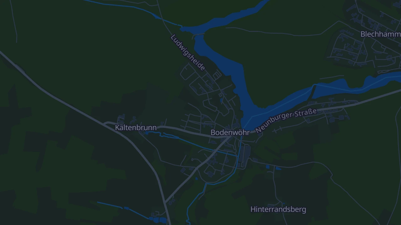 Karte von Bodenwöhr