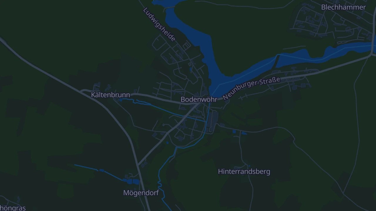 Karte von Bodenwöhr