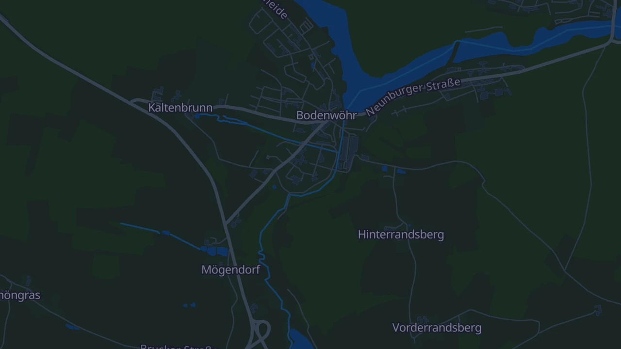 Karte von Bodenwöhr