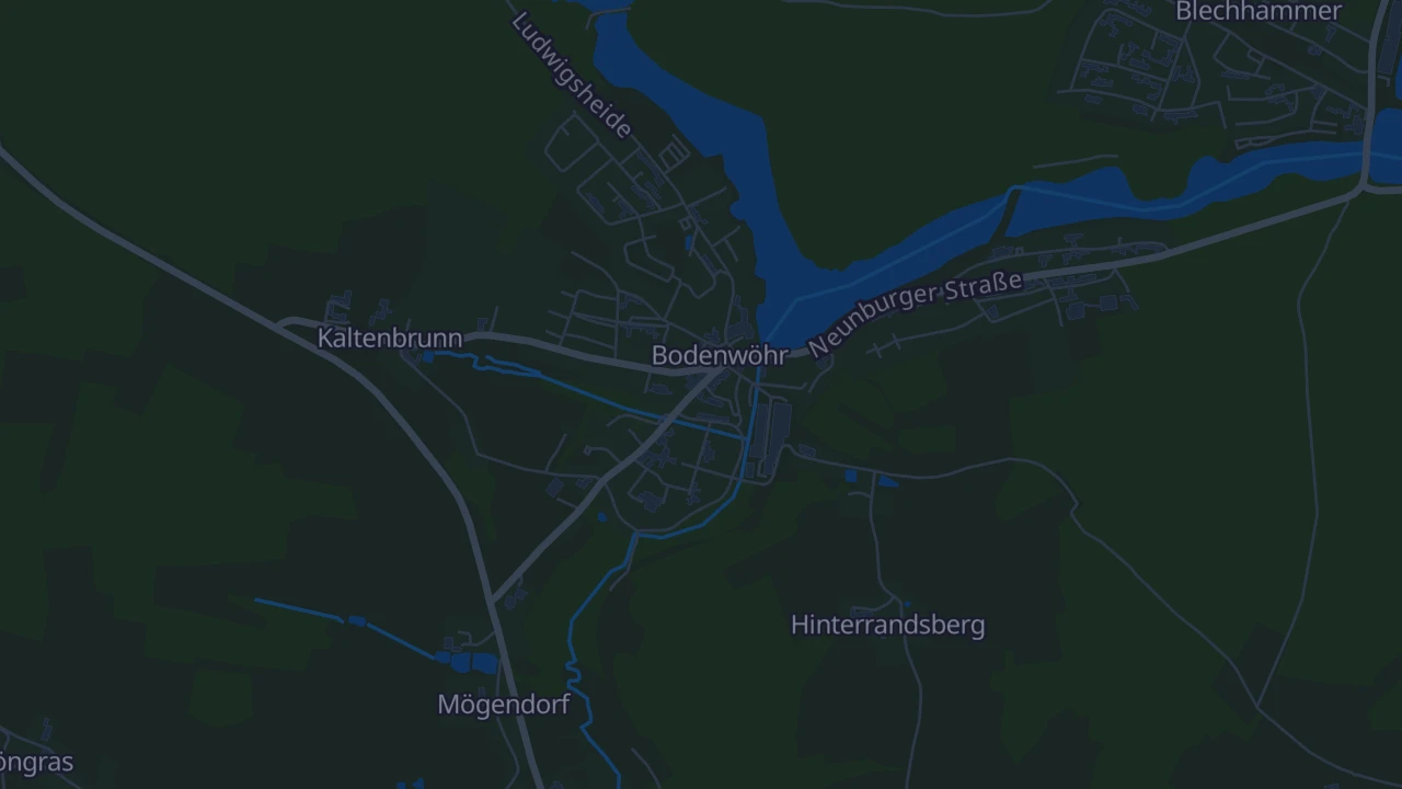 Karte von Bodenwöhr