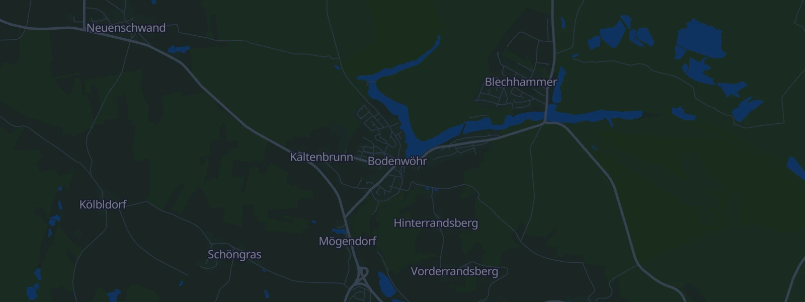 Karte von Bodenwöhr