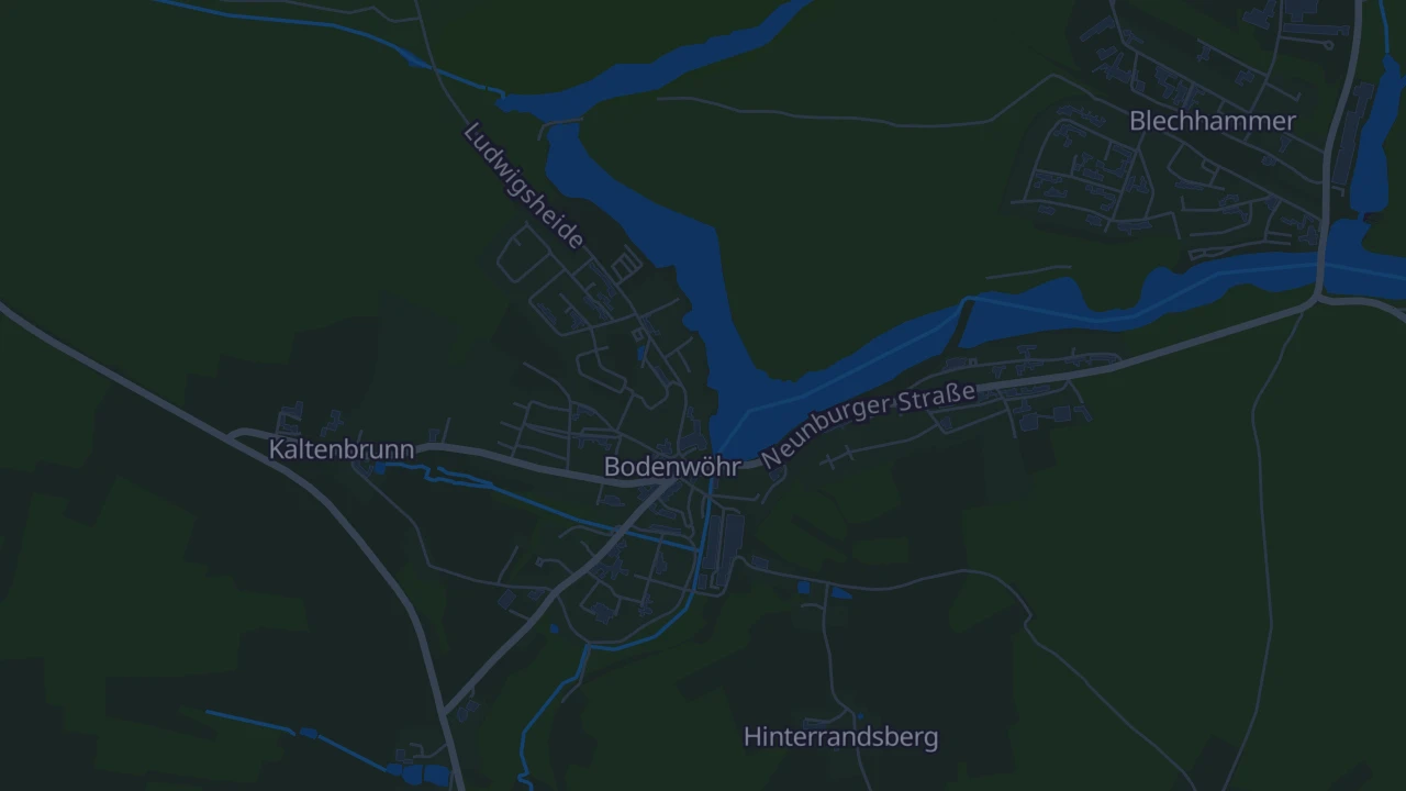 Karte von Bodenwöhr