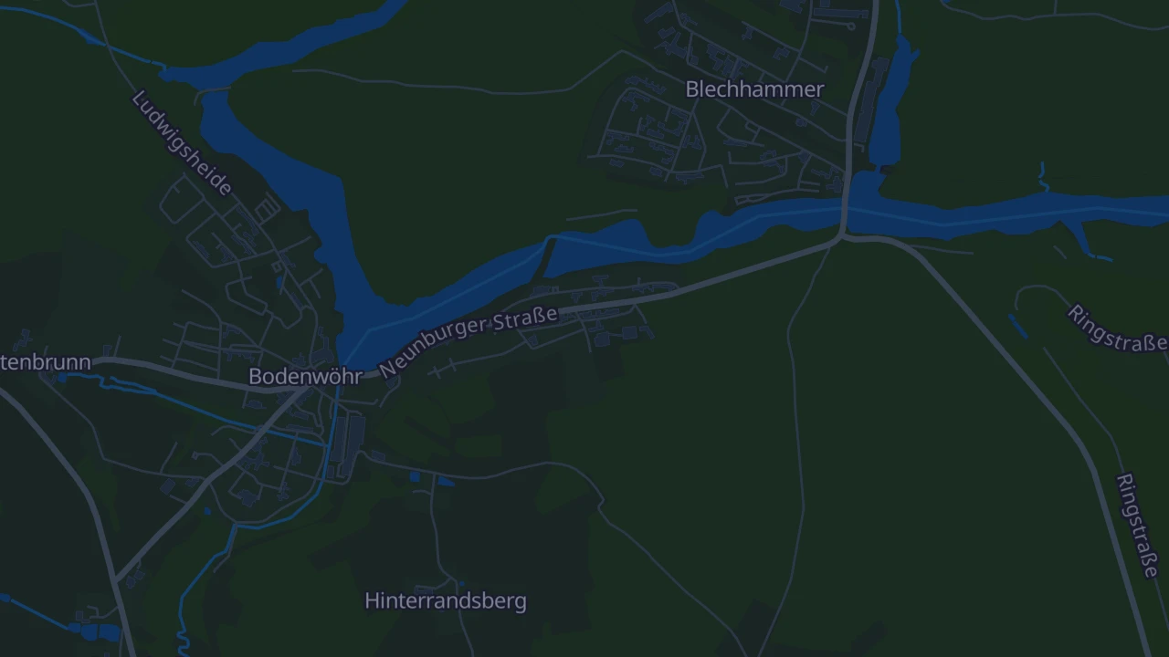 Karte von Bodenwöhr