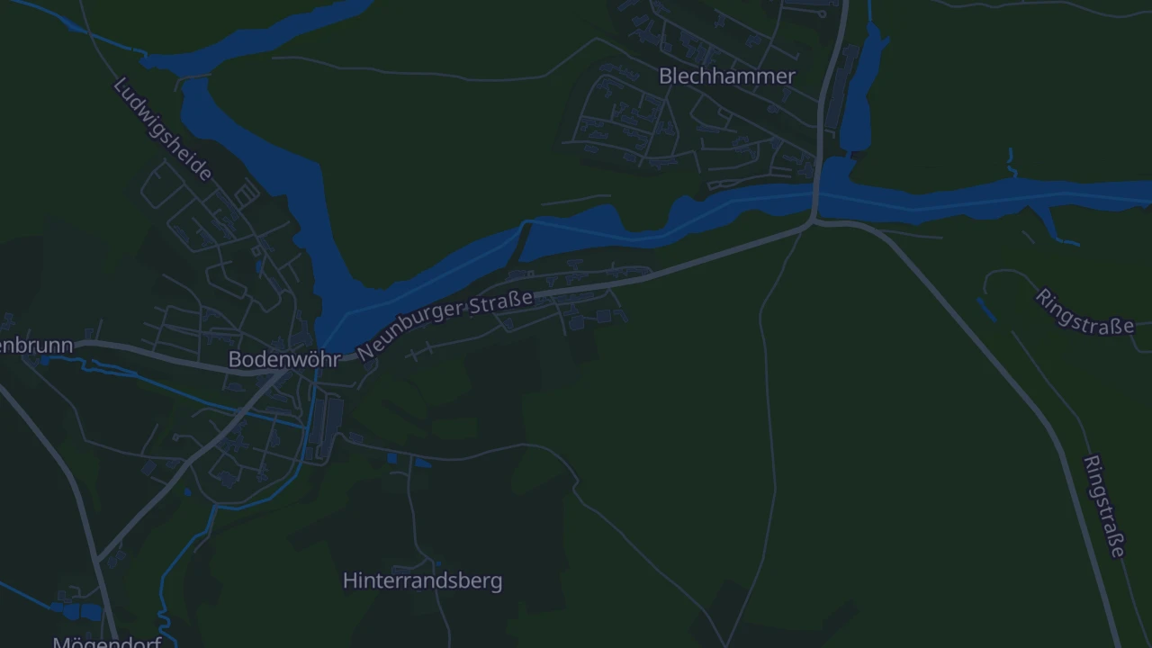 Karte von Bodenwöhr