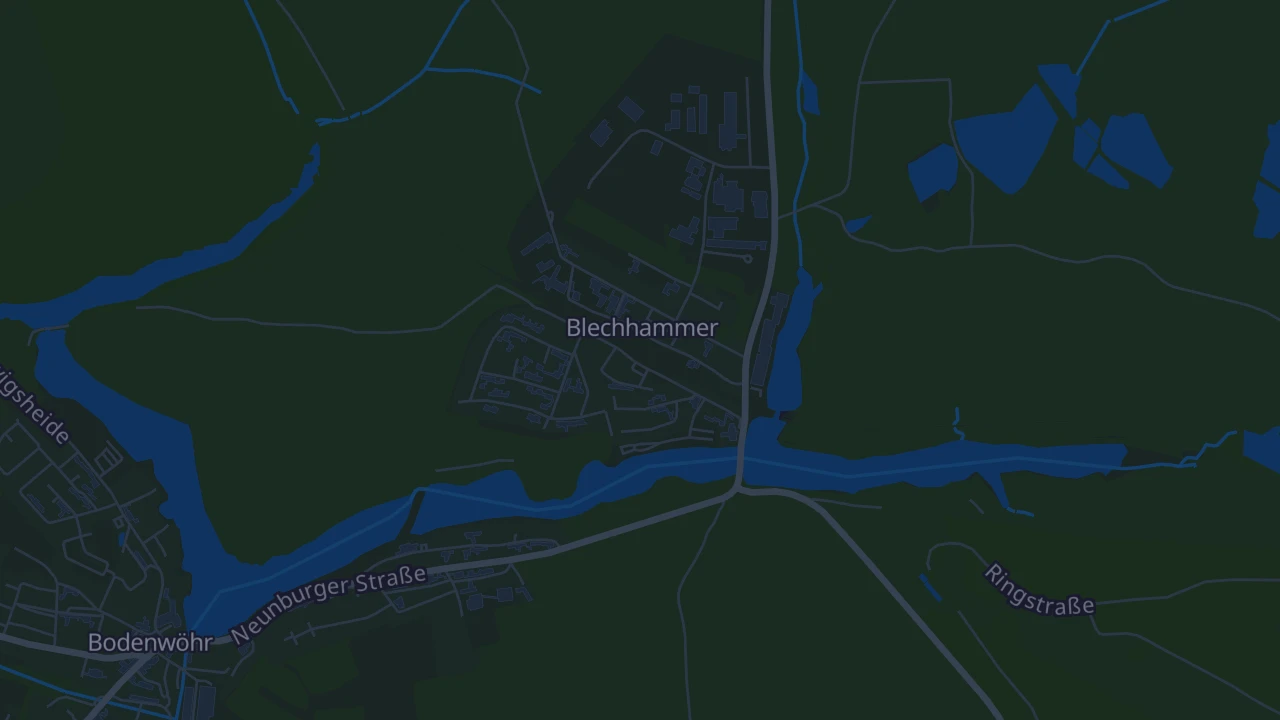 Karte von Bodenwöhr