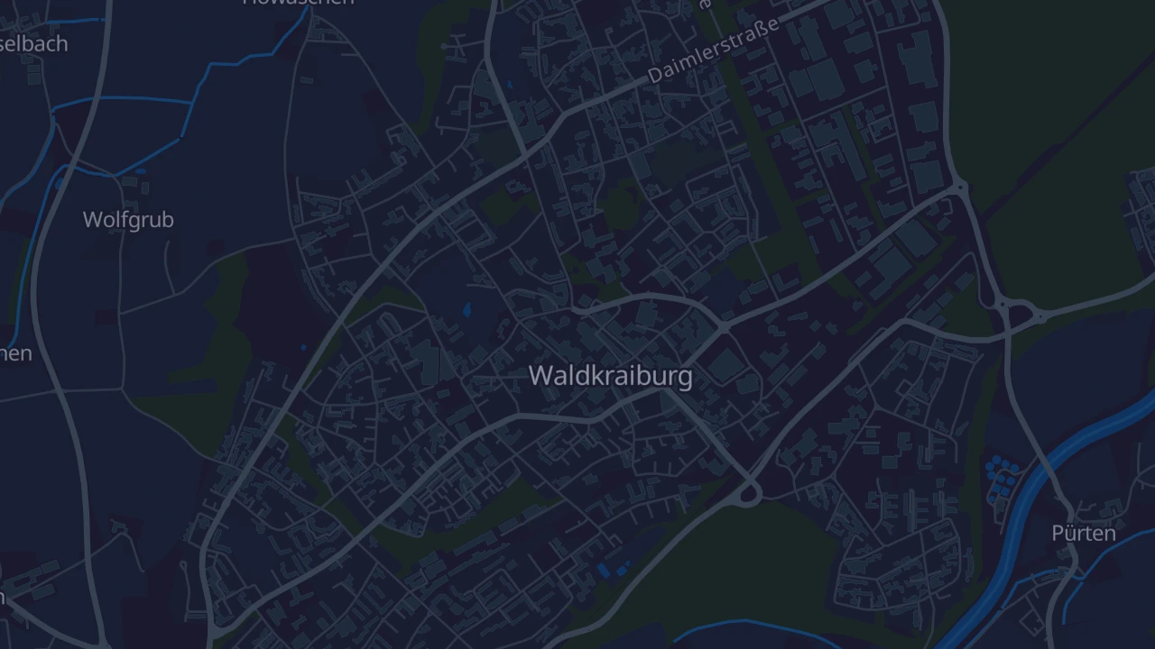 Karte von Waldkraiburg