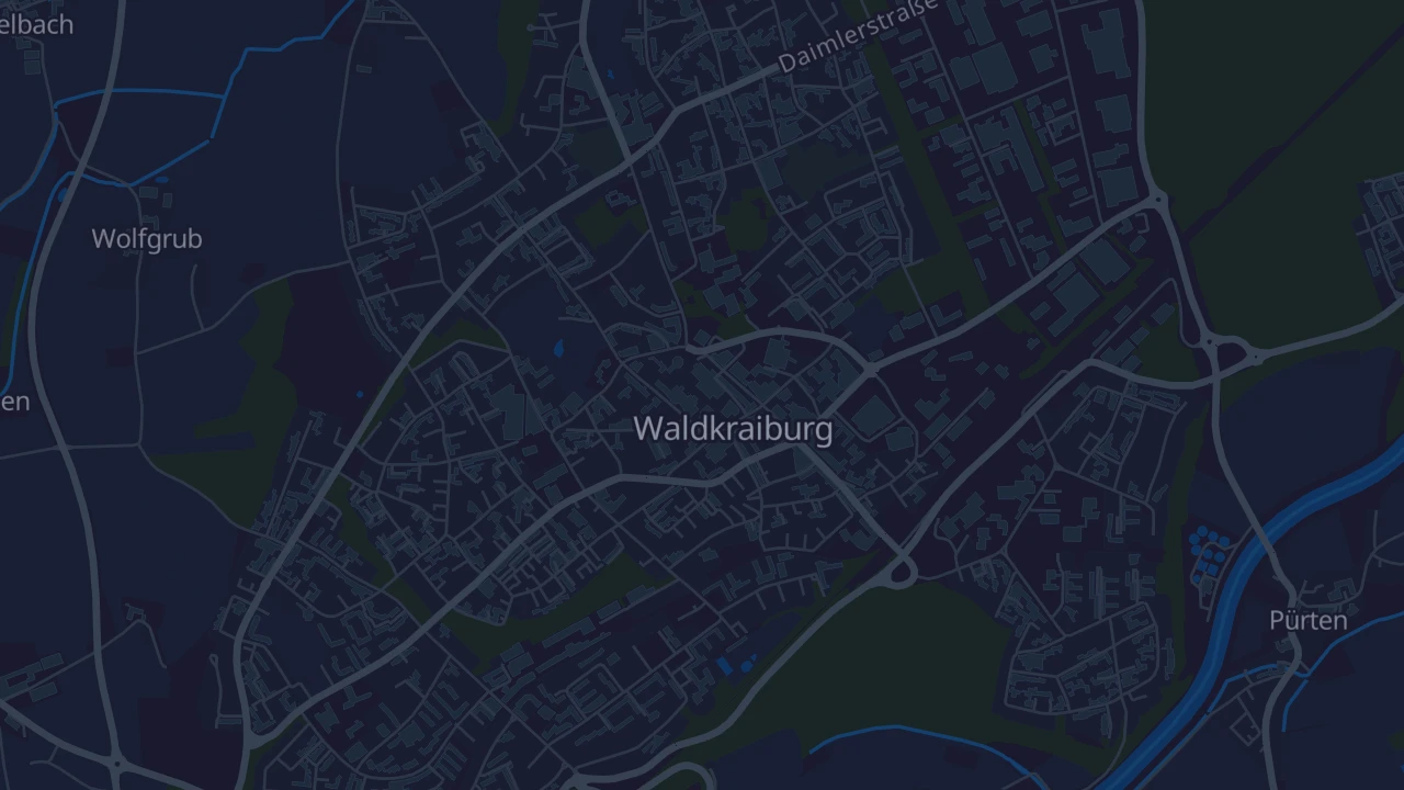Karte von Waldkraiburg