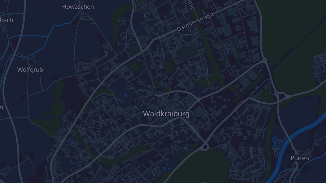 Karte von Waldkraiburg