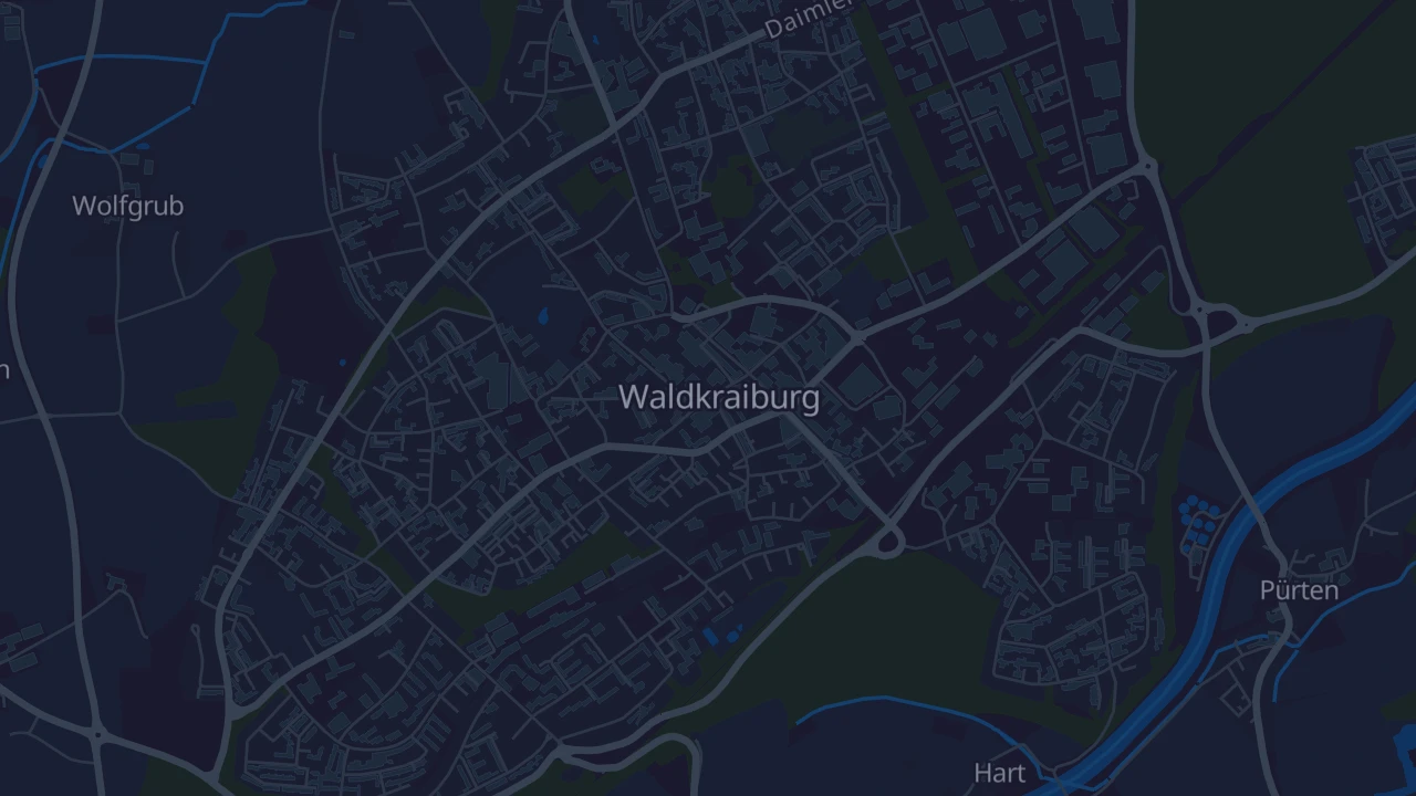 Karte von Waldkraiburg