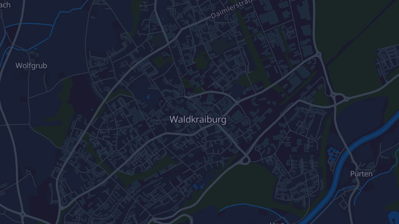 Karte von Waldkraiburg