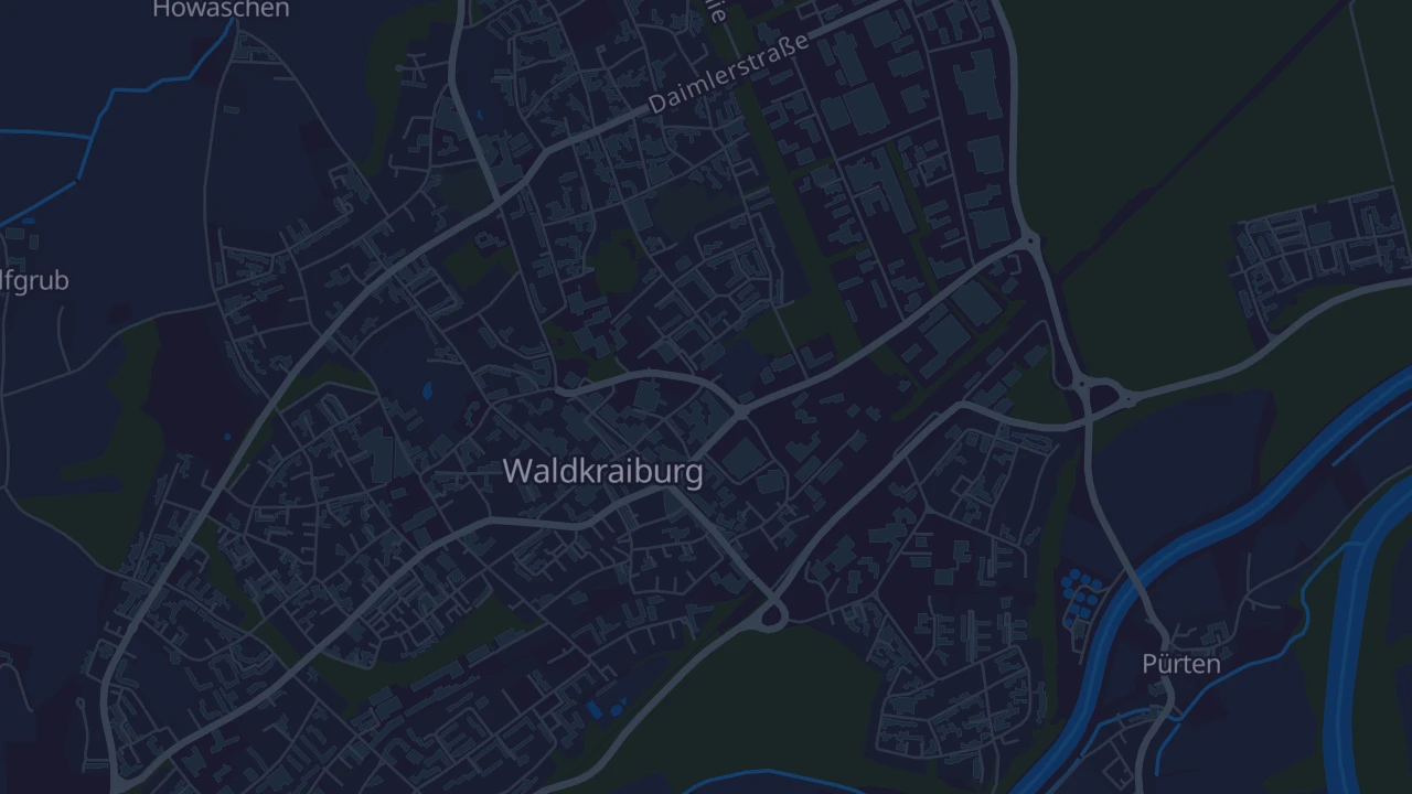Karte von Waldkraiburg