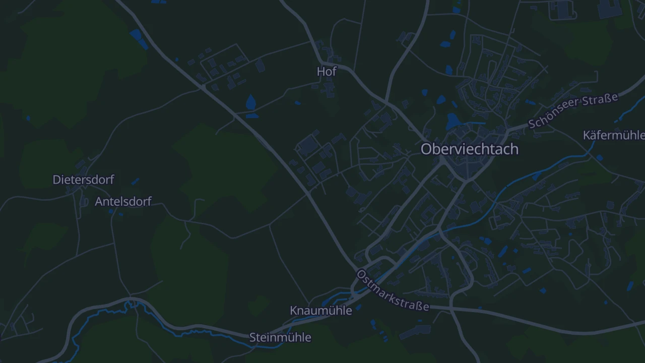 Karte von Oberviechtach