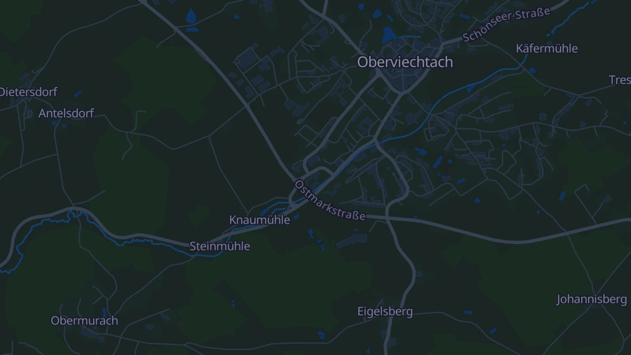 Karte von Oberviechtach
