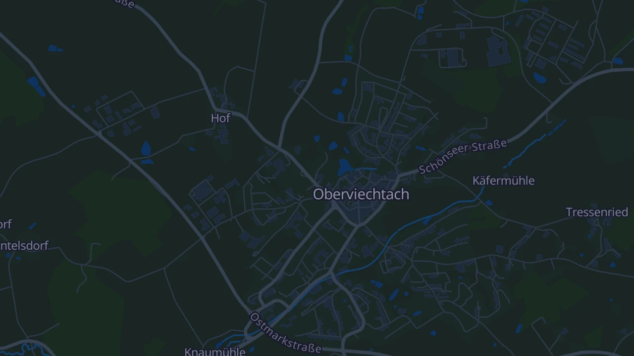 Karte von Oberviechtach