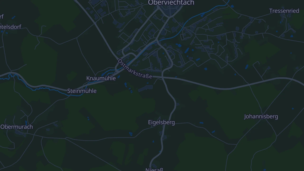 Karte von Oberviechtach