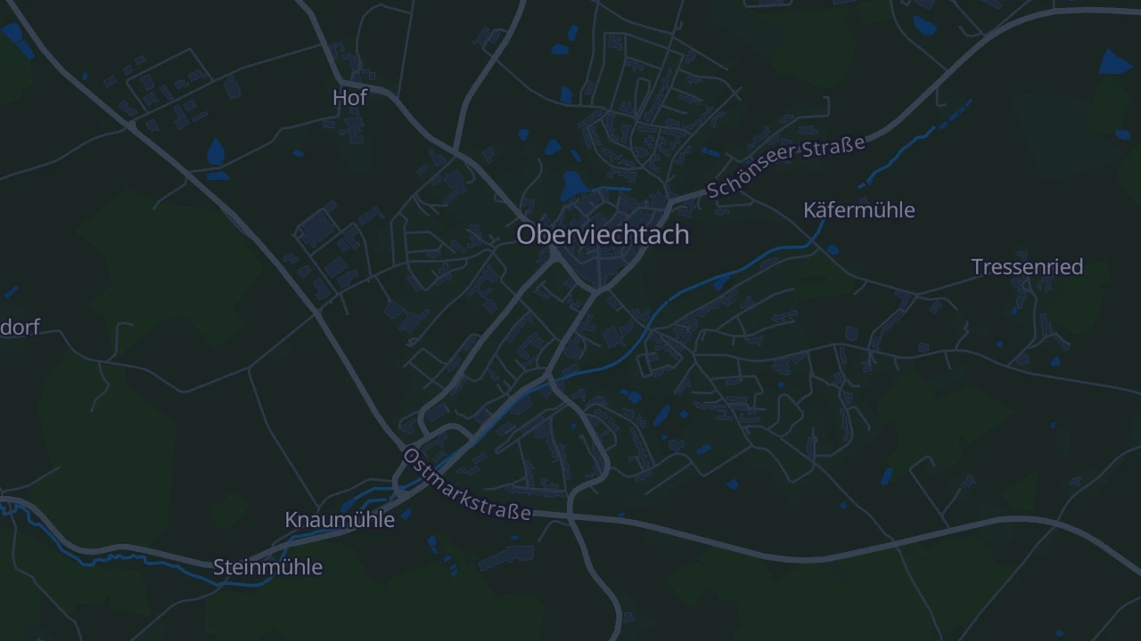 Karte von Oberviechtach