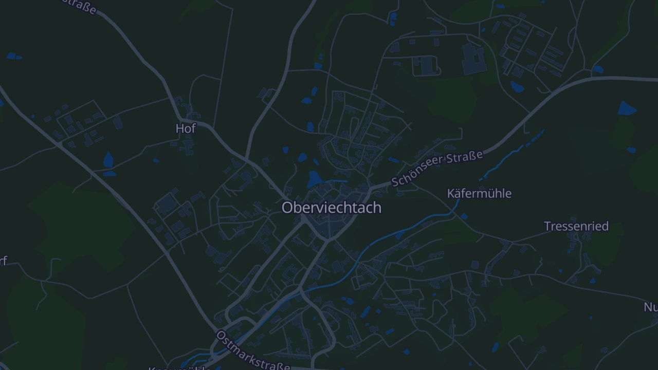 Karte von Oberviechtach