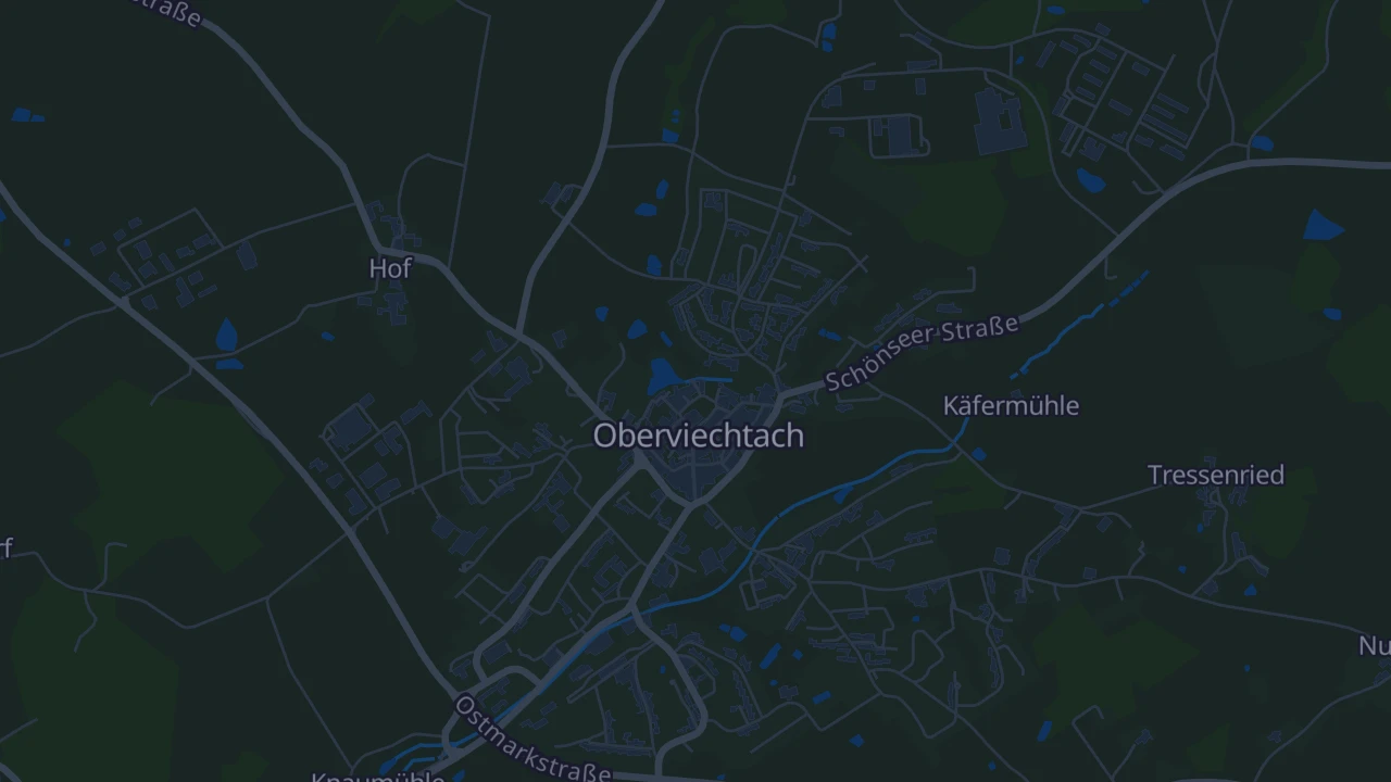 Karte von Oberviechtach