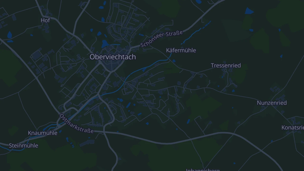 Karte von Oberviechtach