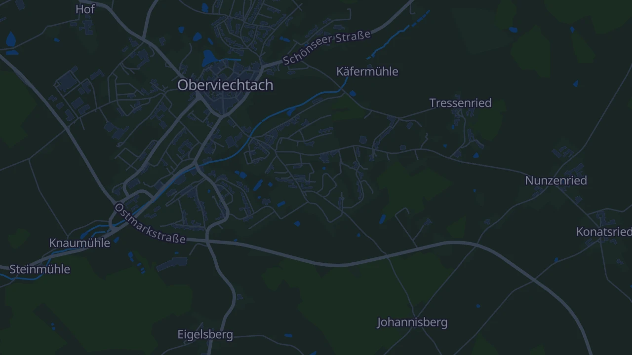 Karte von Oberviechtach