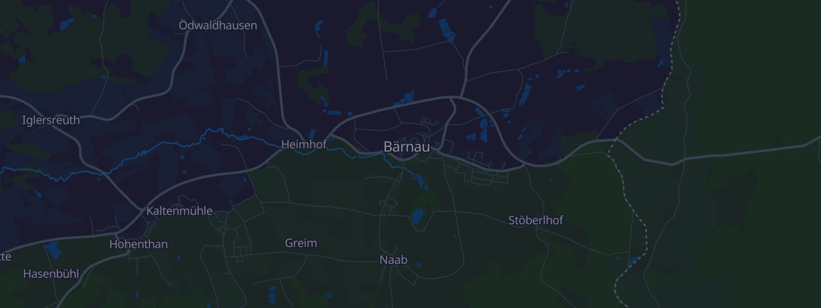 Karte von Bärnau