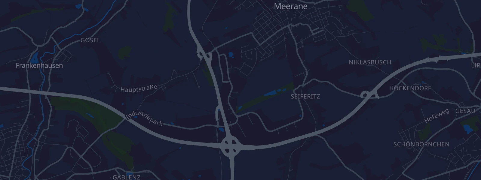 Karte von Meerane