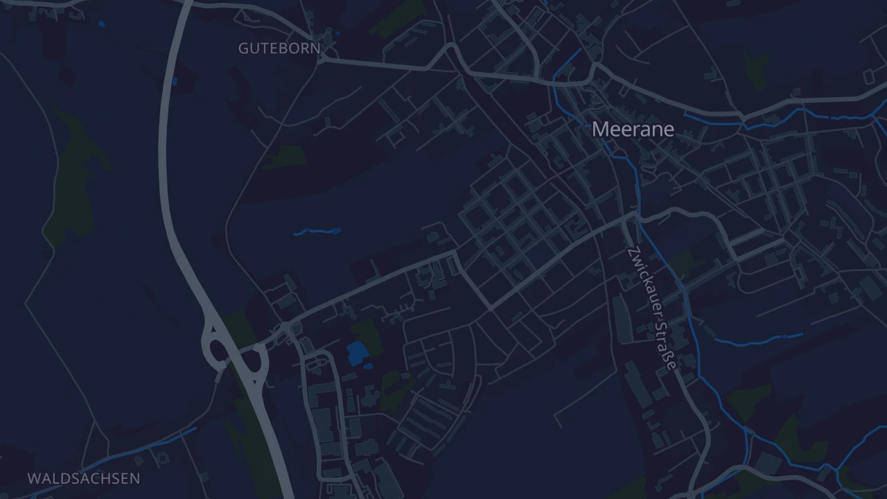 Karte von Meerane