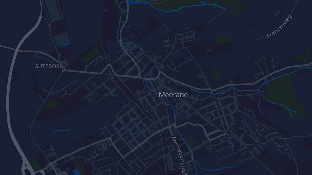 Karte von Meerane