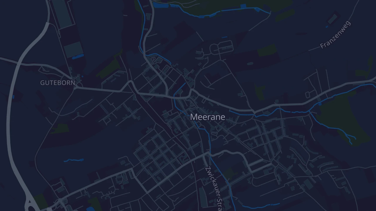 Karte von Meerane