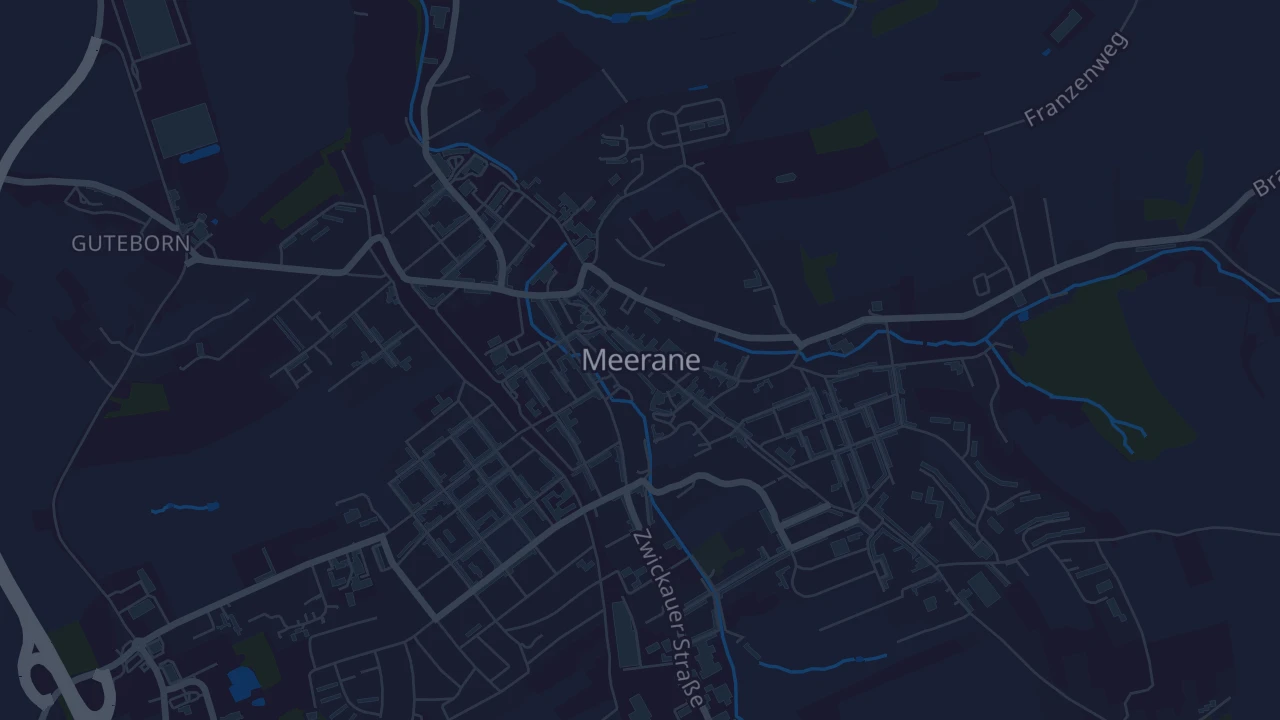 Karte von Meerane