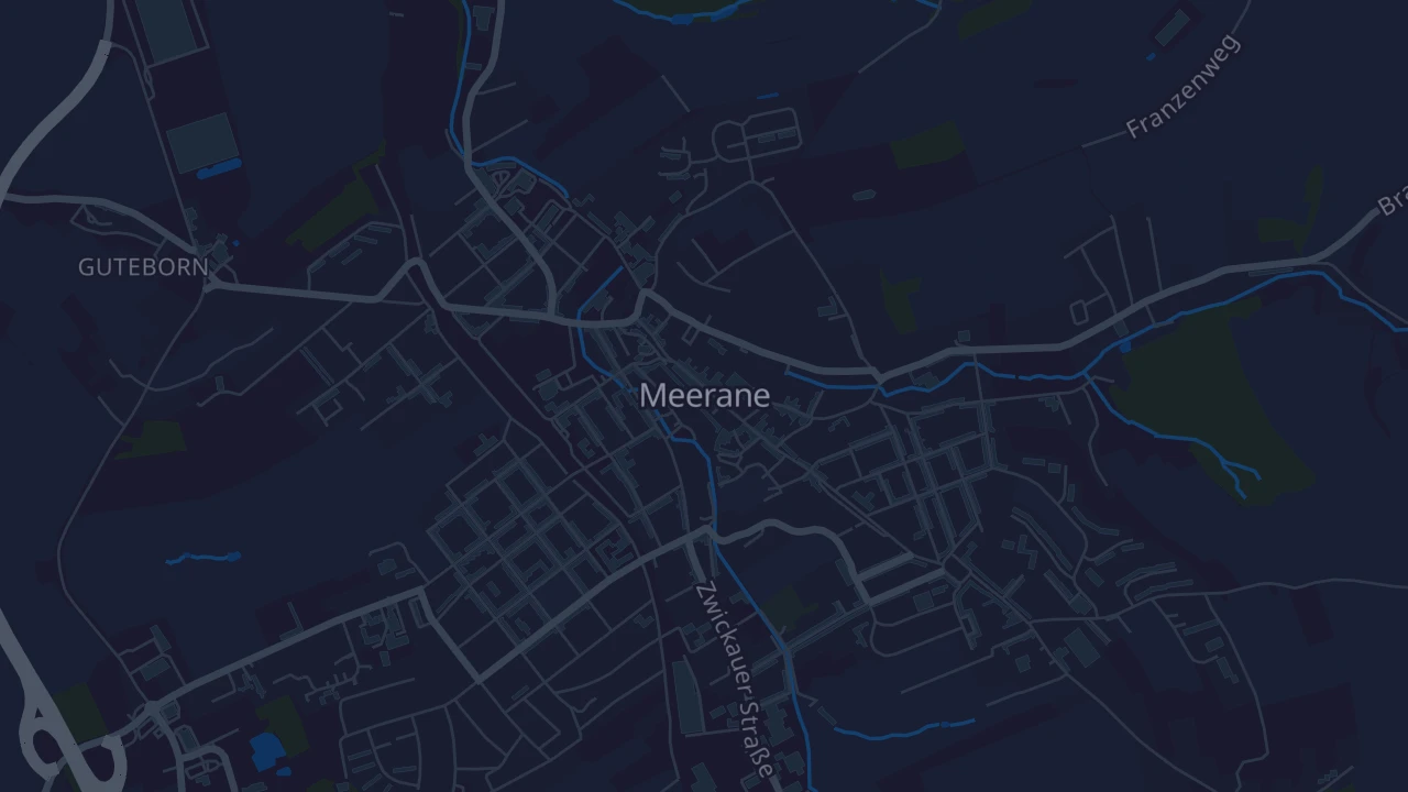 Karte von Meerane