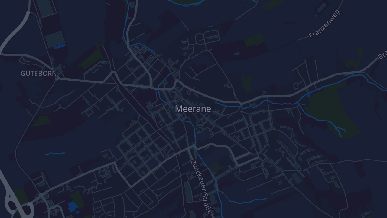 Karte von Meerane