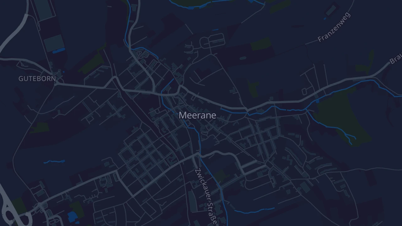 Karte von Meerane