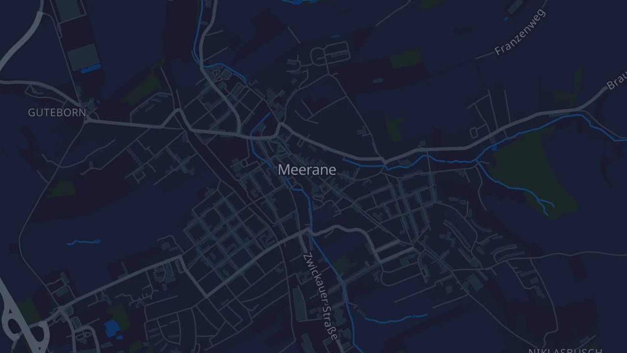Karte von Meerane
