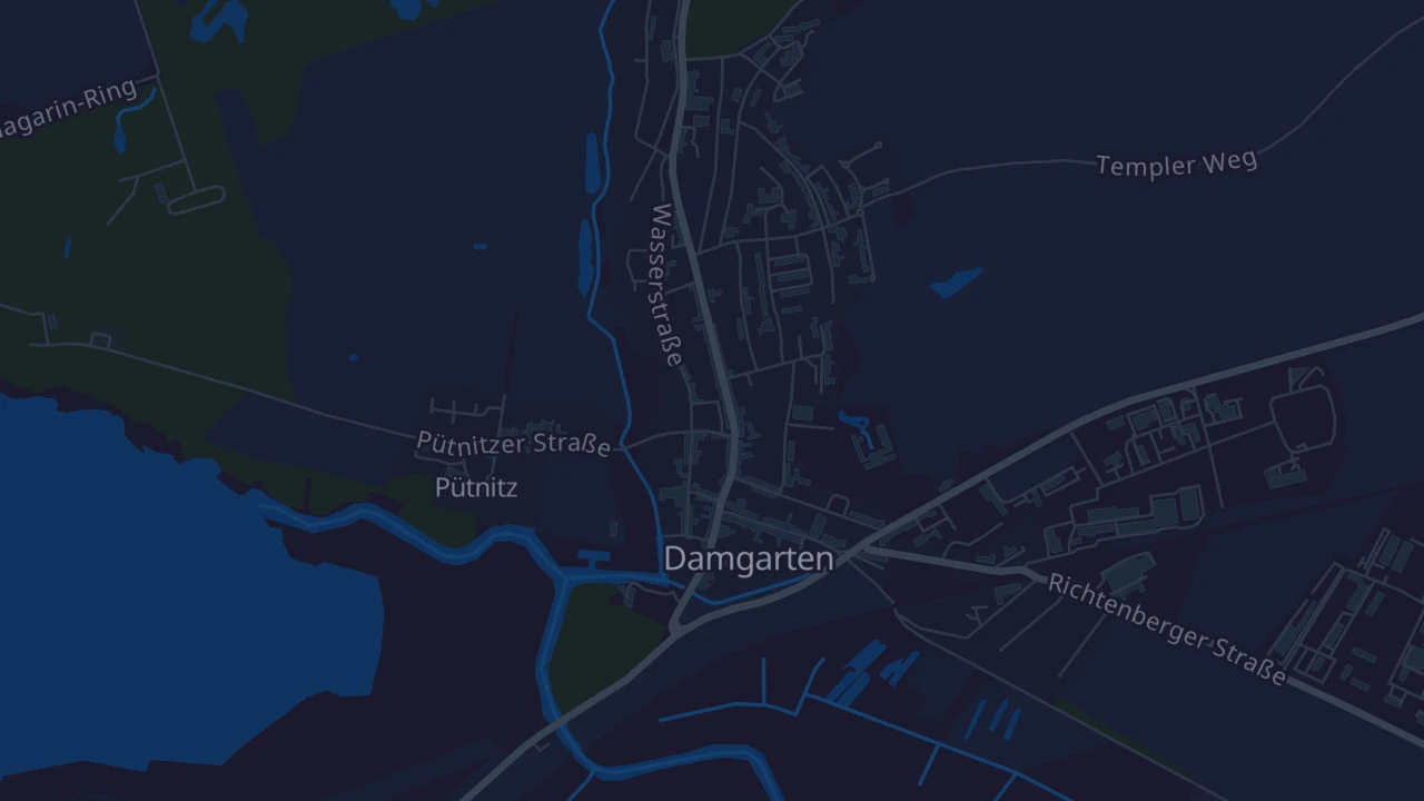 Karte von Ribnitz-Damgarten