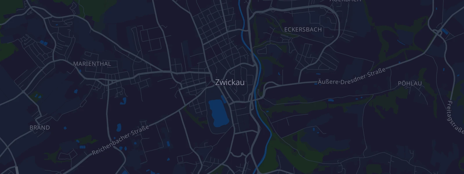 Karte von Zwickau
