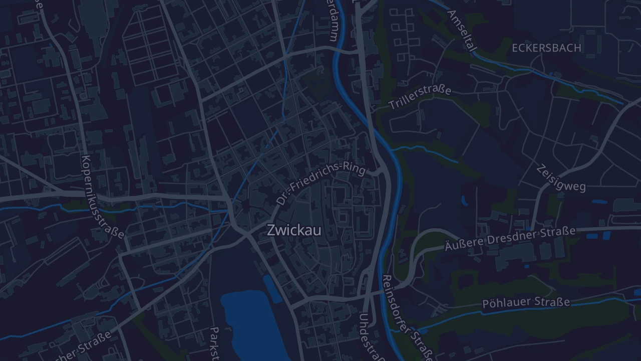 Karte von Zwickau