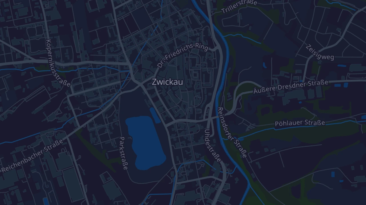 Karte von Zwickau