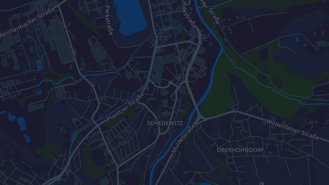 Karte von Zwickau