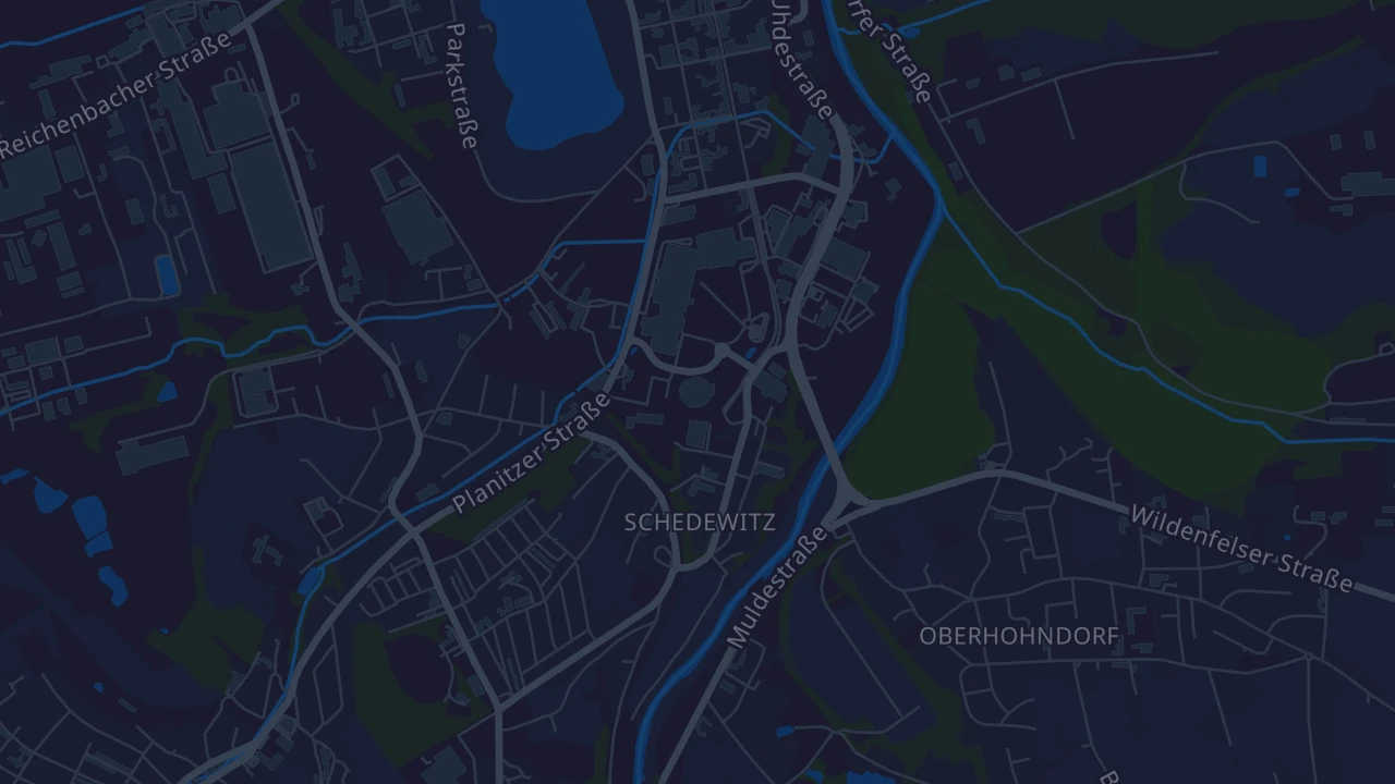 Karte von Zwickau
