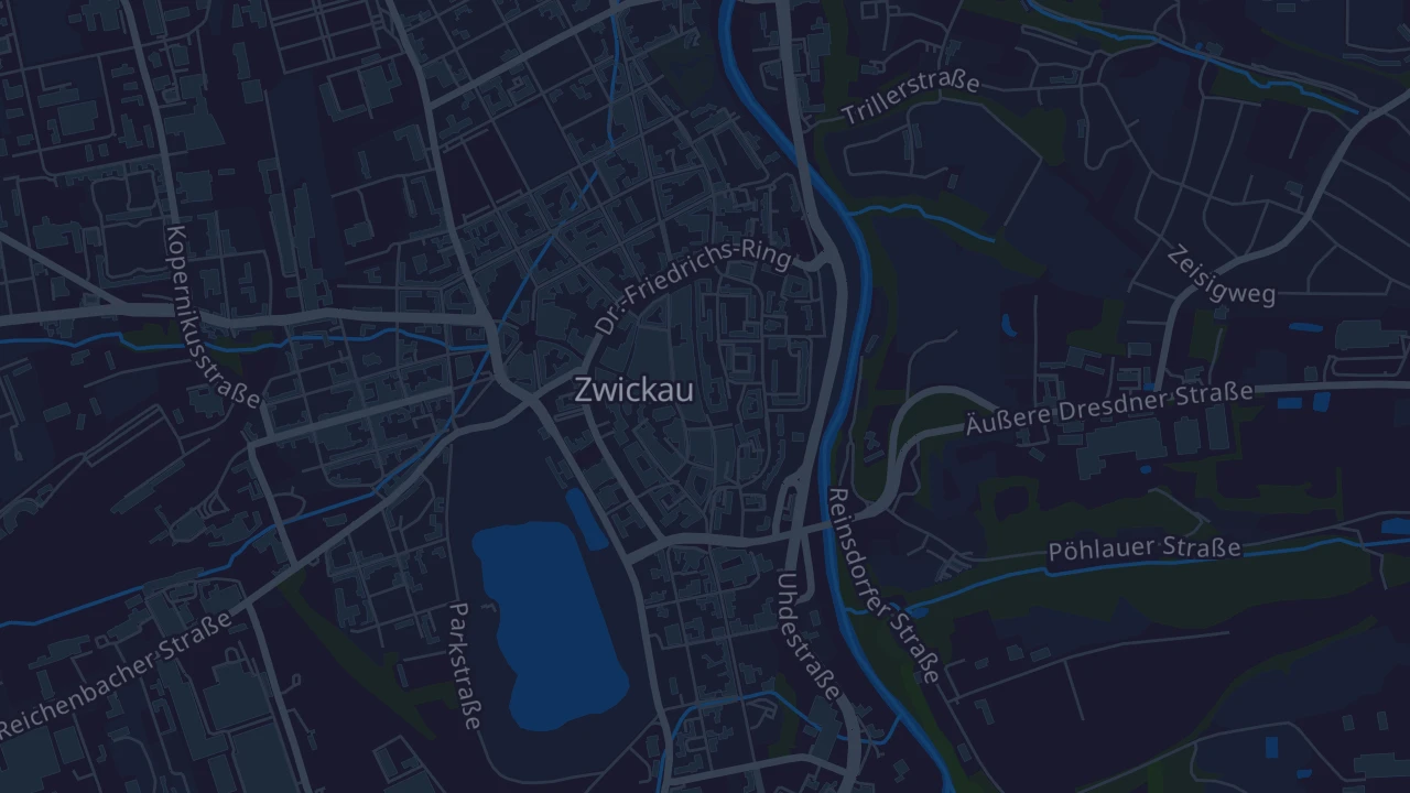 Karte von Zwickau
