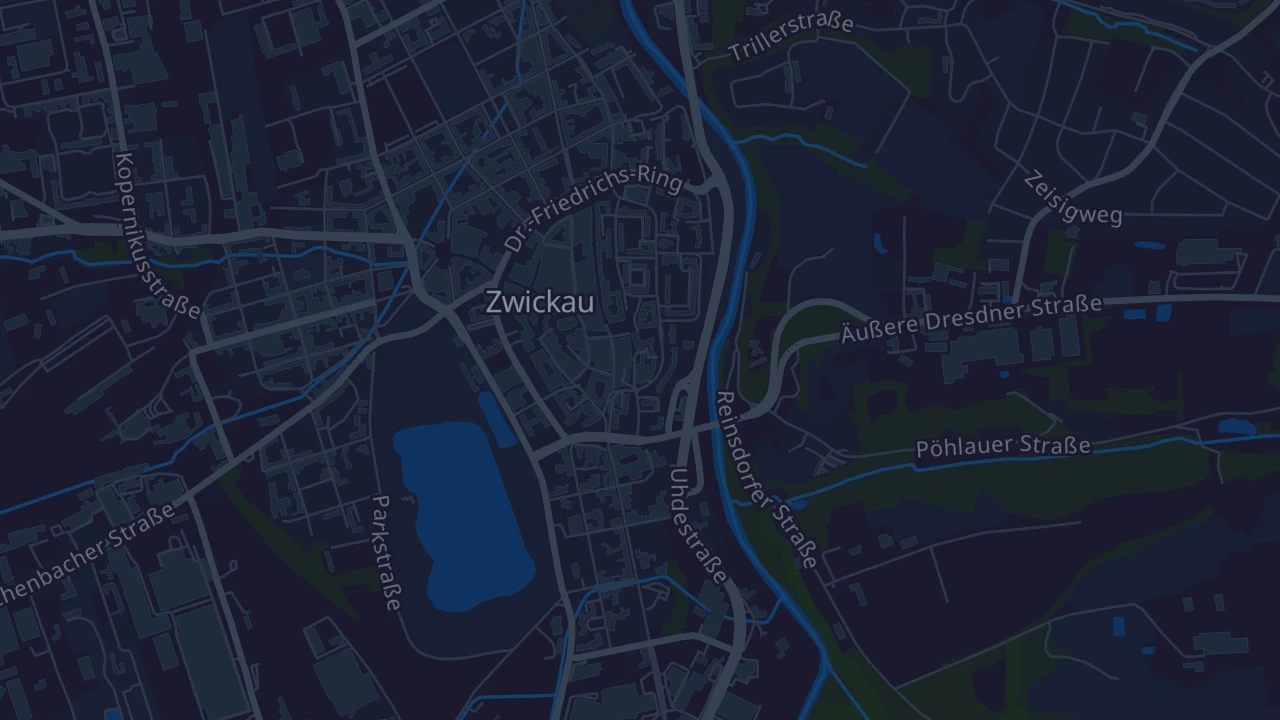 Karte von Zwickau