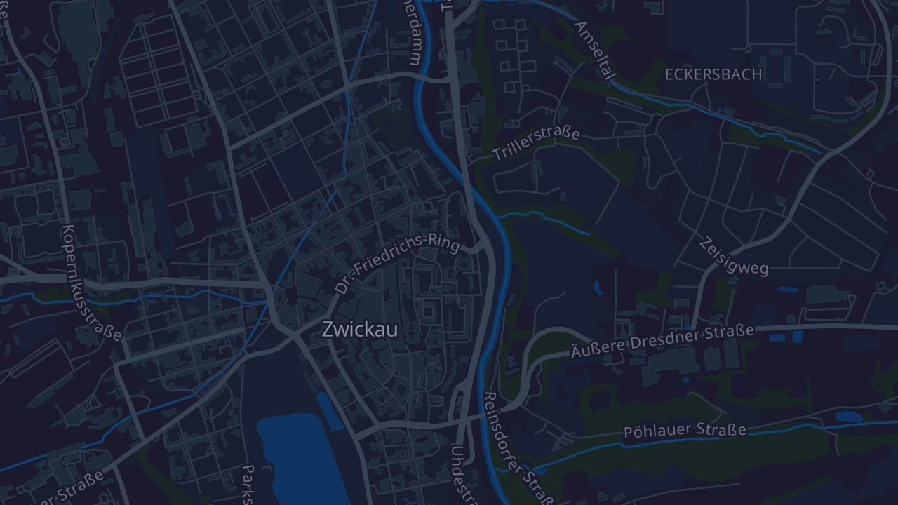 Karte von Zwickau