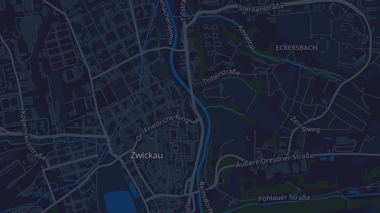 Karte von Zwickau
