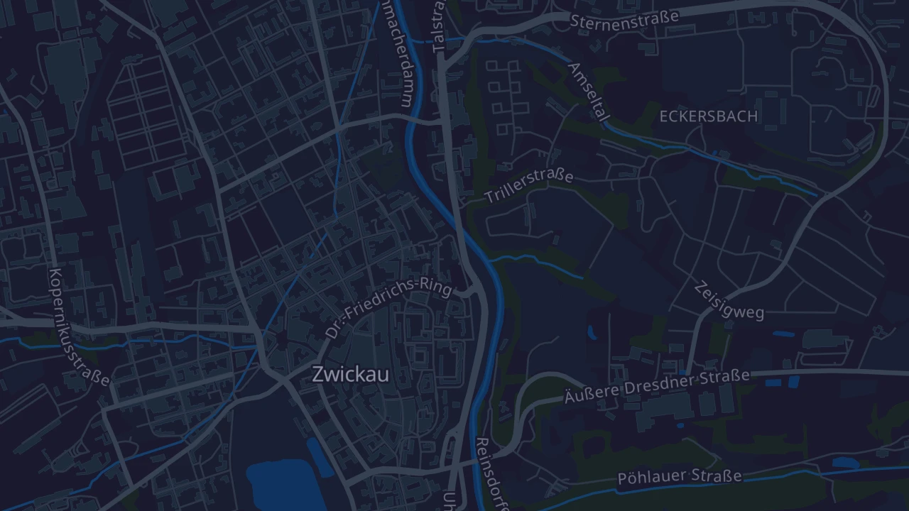 Karte von Zwickau