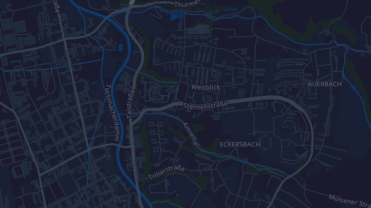 Karte von Zwickau