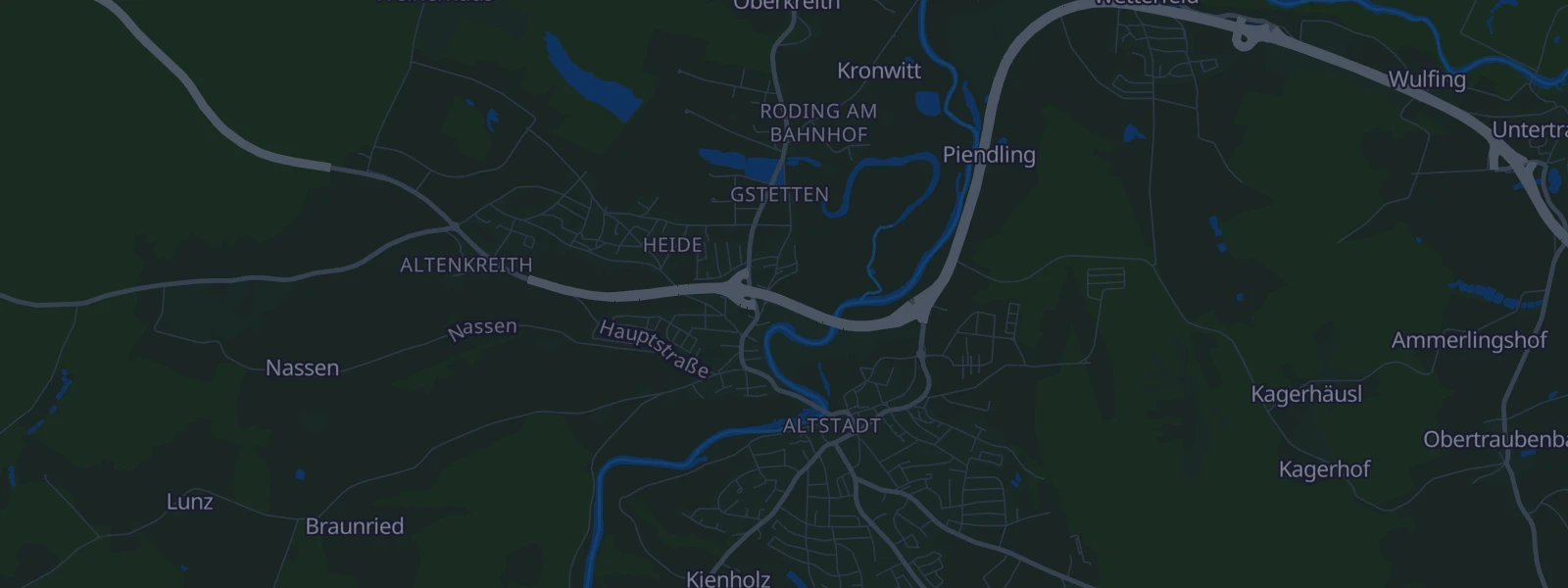 Karte von Roding