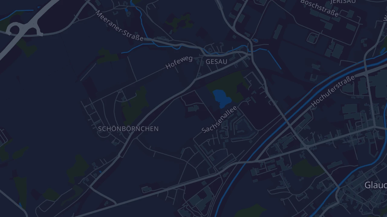 Karte von Glauchau