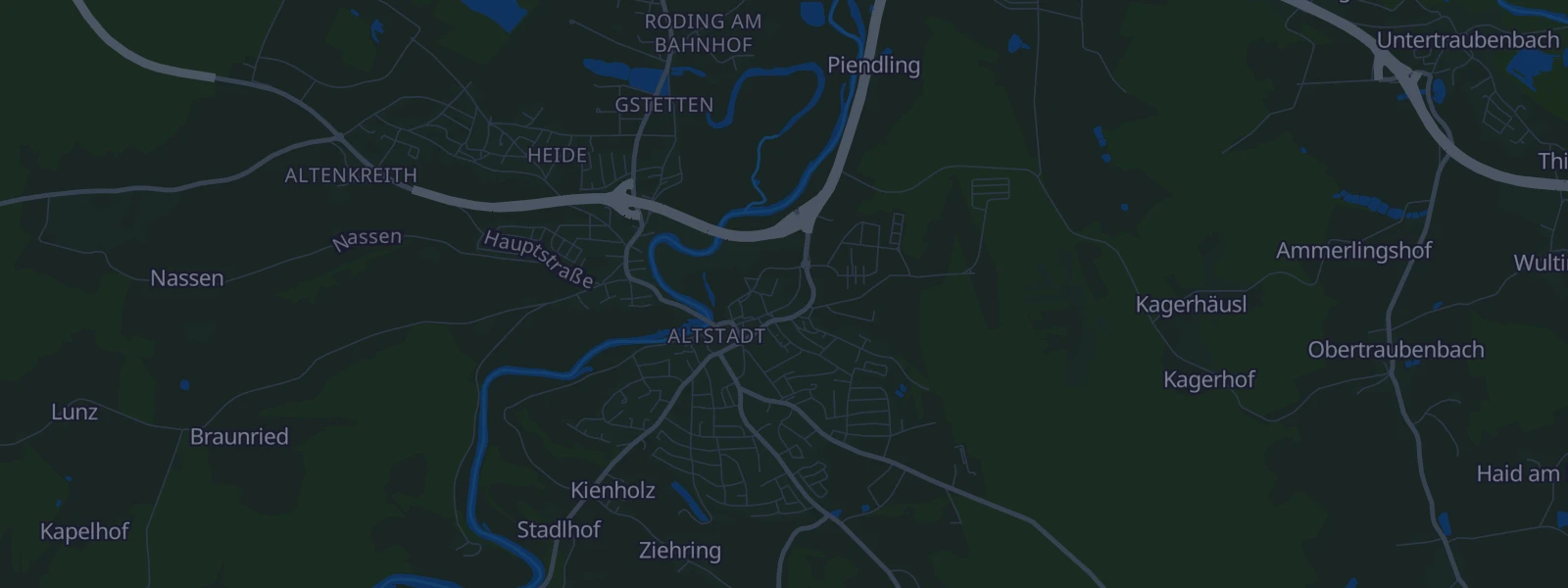 Karte von Roding