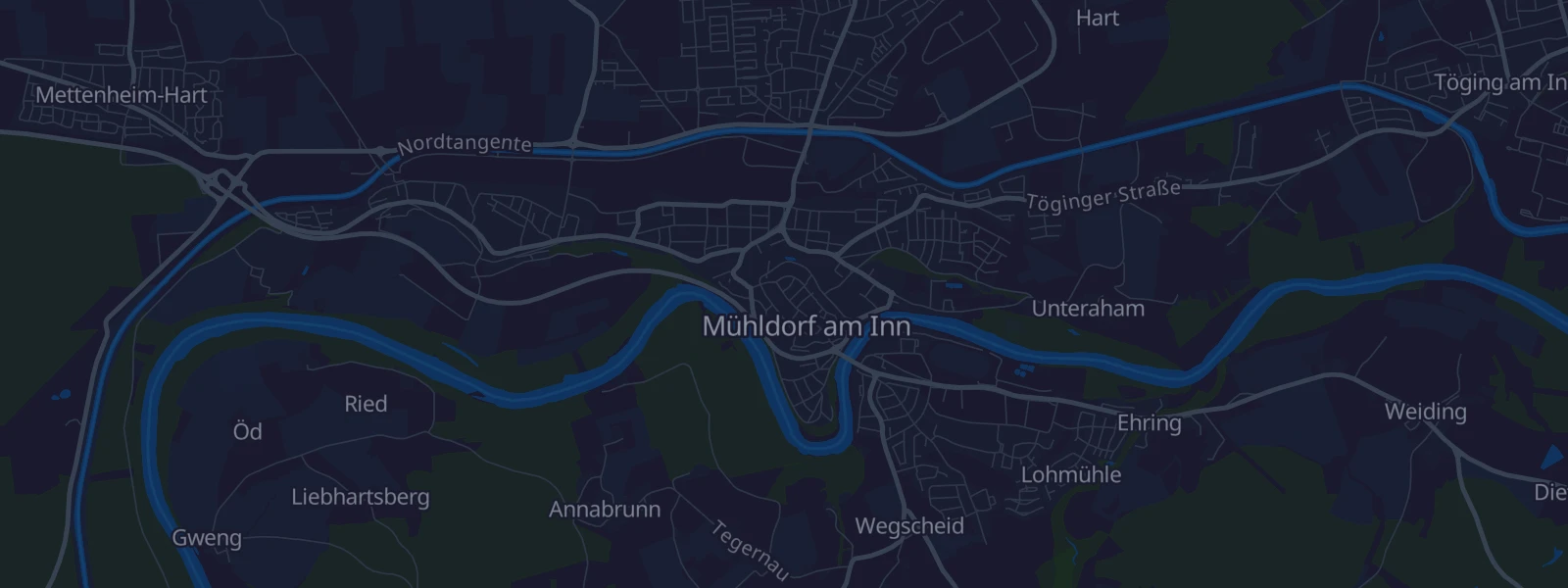 Karte von Mühldorf a. Inn